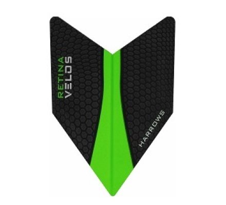 Lot de 3 ailettes de fléchette Harrows Velos Vert V223