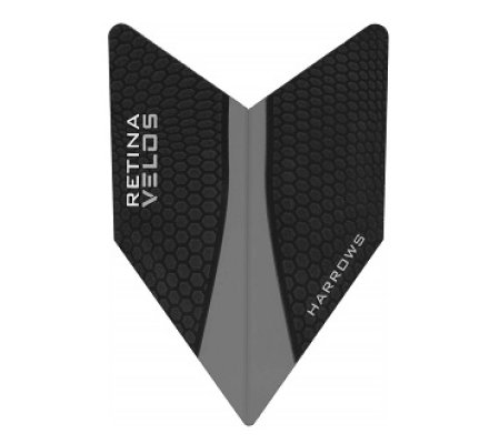 Lot de 3 ailettes de fléchette Harrows Velos Black V224