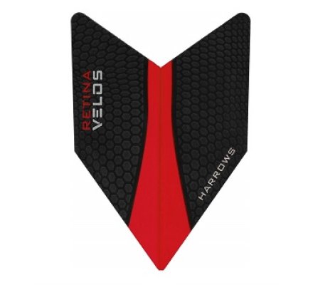 Lot de 3 ailettes de fléchette Harrows Velos Rouge V226