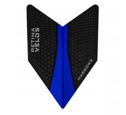 Lot de 3 ailettes de fléchette Harrows Velos Bleu Roi V227