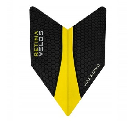 Lot de 3 ailettes de fléchette Harrows Velos Jaune V229