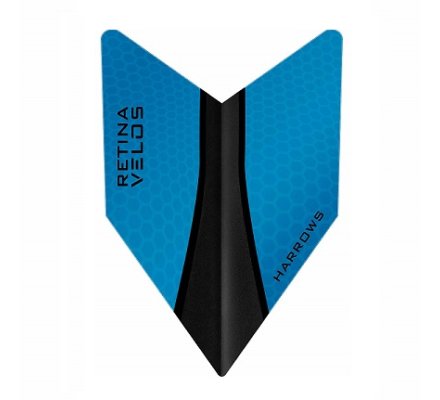 Lot de 3 ailettes de fléchette Harrows Velos X Bleu V232