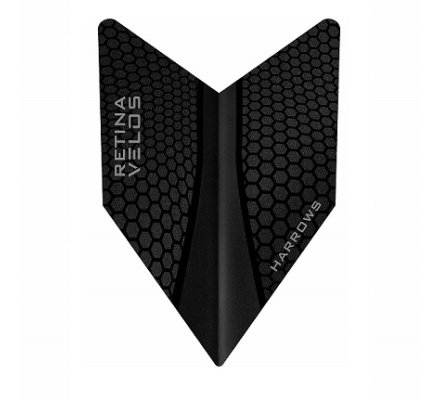 Lot de 3 ailettes de fléchette Harrows Velos X Black V235