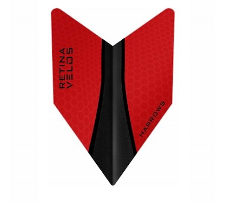 Lot de 3 ailettes de fléchette Harrows Velos X Rouge V237