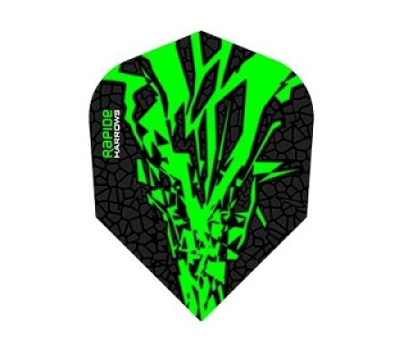 Lot de 3 ailettes Standard Harrows Rapide X Verte R0593