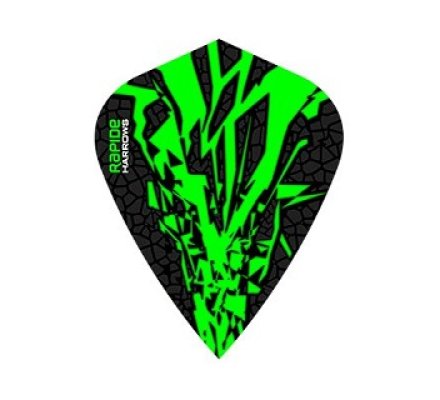 Lot de 3 ailettes Kite Harrows Rapide X Verte R0602