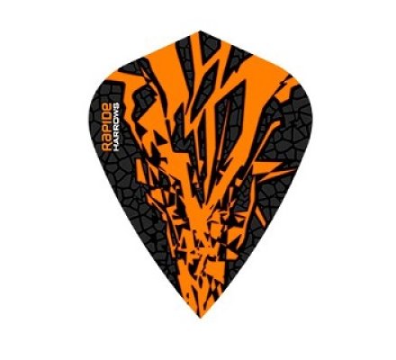 Lot de 3 ailettes Kite Harrows Rapide X Orange R0604