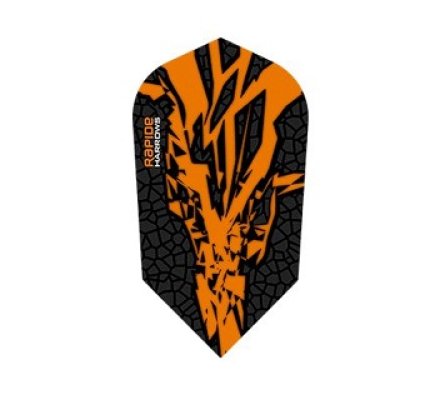 Lot de 3 ailettes Slim Harrows Rapide X Orange R0622