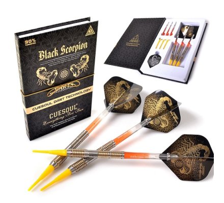 Jeu de fléchettes Nylon Cuesoul BlackScorpion Gold 18 gr - F3306