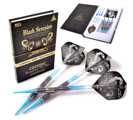 Jeu de fléchettes Nylon Cuesoul BlackScorpion Bleu 18 gr - F3308
