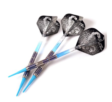 Jeu de fléchettes Nylon Cuesoul BlackScorpion Bleu 18 gr - F3308