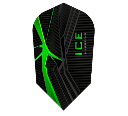 Lot de 3 ailettes de fléchette Slim Ice Recut Verte