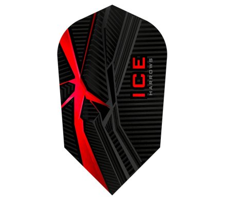 Lot de 3 ailettes de fléchette Slim Ice Recut Rouge