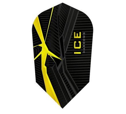 Lot de 3 ailettes de fléchette Slim Ice Recut Jaune