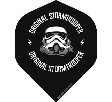 Lot de 3 ailettes de fléchette standard  Storm Trooper - Logo on Black