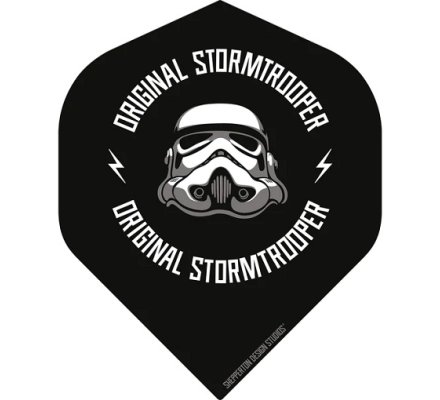 Lot de 3 ailettes de fléchette standard  Storm Trooper - Logo on Black
