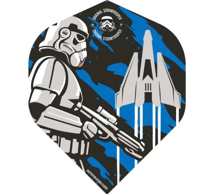 Lot de 3 ailettes de fléchette standard Storm Trooper - Space Craft