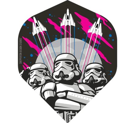 Lot de 3 ailettes de fléchette standard Storm Trooper - 3 Space Crafts