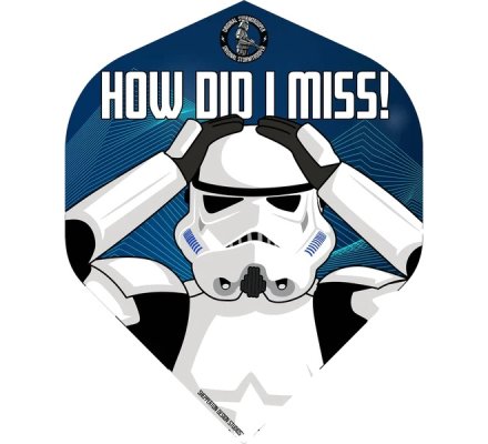 Lot de 3 ailettes de fléchette standard Storm Trooper - How Did I Miss