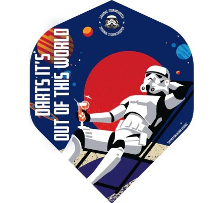 Lot de 3 ailettes de fléchette standard Storm Trooper - Out of This