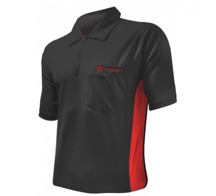 Polo Cool Play Target Noir/Rouge Taille M
