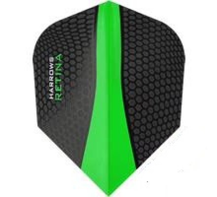 Lot de 3 ailettes de fléchette standard Harrows Retina Verte 2189