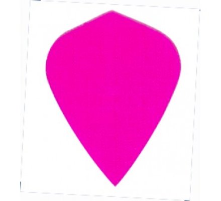 Lot de 3 ailettes de flechettes TISSU Kite ROSE FLUO T30