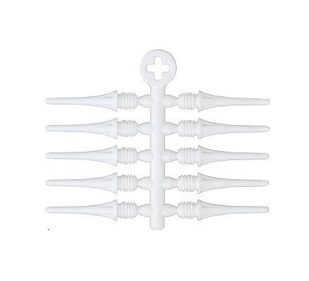 Pointes de fléchettes Cosmo Fit Point Plus Short Blanche