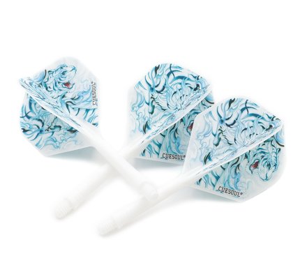 Flight/shaft Cuesoul Rost AK5 Standard Blanche Tigre Bleu