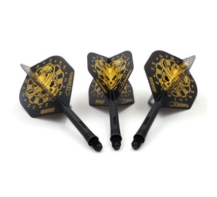 Flight/shaft Cuesoul Rost Jazz-Metal Black/Gold 