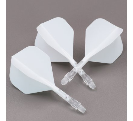 Flight/shaft Cuesoul Rost AK57 T19 Standard Blanche Clear Courte