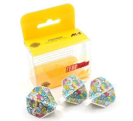 Flight/shaft Cuesoul Tero AK4 Standard White Décor 