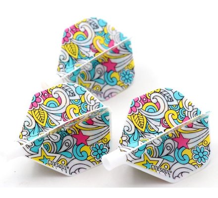 Flight/shaft Cuesoul Tero AK4 Standard White Décor 