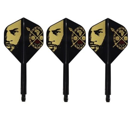 Condor AXE Dart Flights - Devon Peterson - Standard - Intermediaire - Inspiration 3 - Black