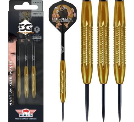 Fléchettes Acier Bull's Martijn Kleermaker Brass 21 gr