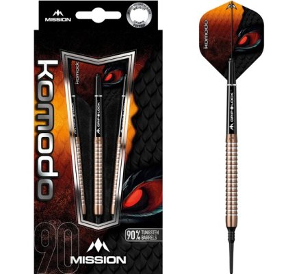 Jeu de fléchettes Mission Komodo M3 Eleck-Grip Rose-Gold 