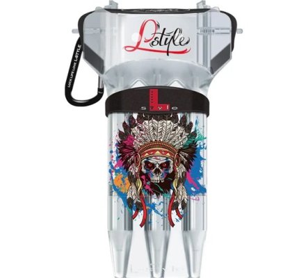 Etui pour jeux de fléchettes L-Style krystal One Chief Skull Clear