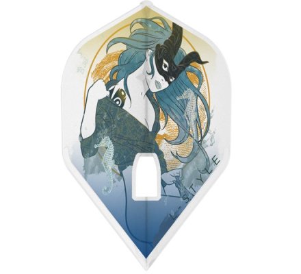 L-Style Champagne Ring Signatures Zodiac Capricorn L1109