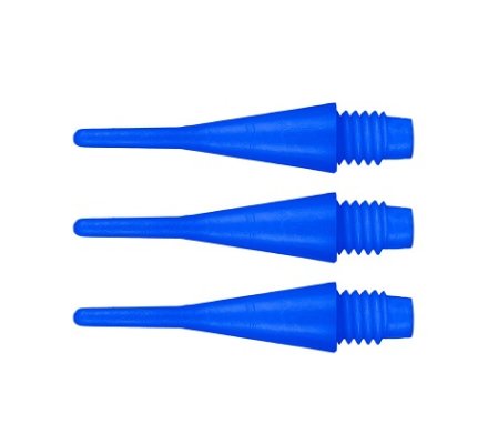 Pointes de fléchettes Bull's Long Life Short Bleus