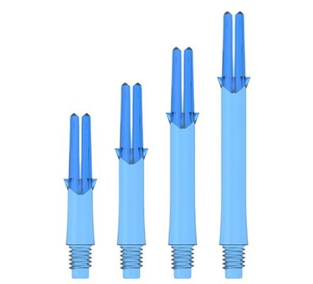Lot de 3 tiges L-Style Locked Clear Bleu court 190