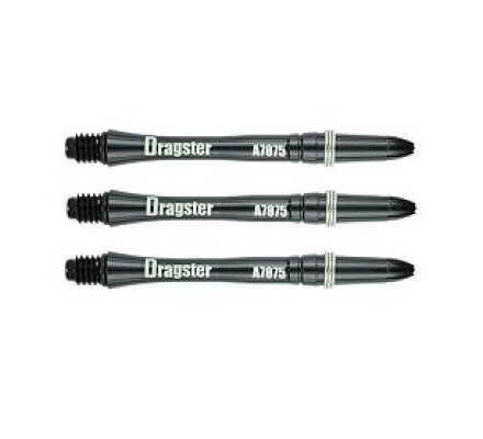 Lot de 3 Tiges Monster Dragster Duralumin medium Noir 