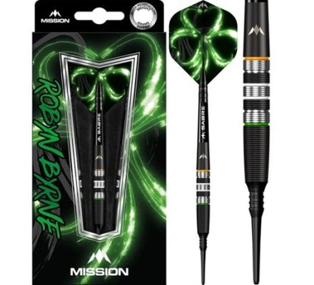Jeu de fléchettes Mission Robyn Byrne - Black Titanium 18 gr 90 %