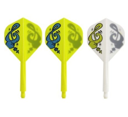 Condor AXE Dart Flights  - Standard - Courte - Musical Note - Mix