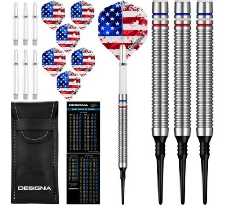 Jeux de fléchettes Designa Patriote X USA 20 gr
