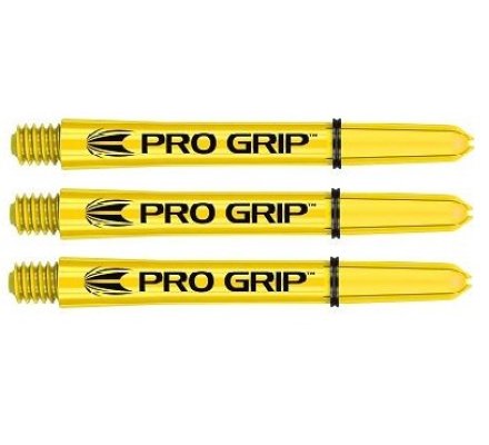 Lot de 3 Tiges de flechettes Target Pro Grip Jaune Short P851
