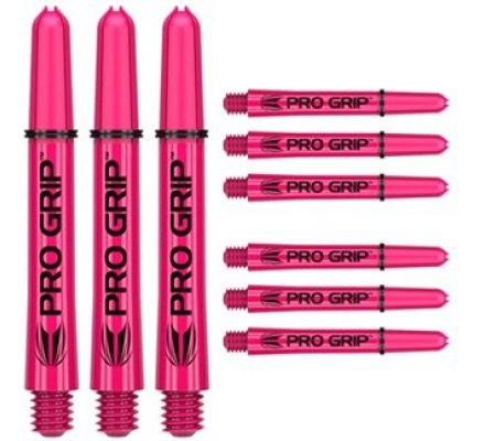 Lot de 9 Tiges de flechettes Target Pro Grip Pink Medium 