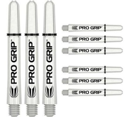 Lot de 9 Tiges de flechettes Target Pro Grip White Inter 