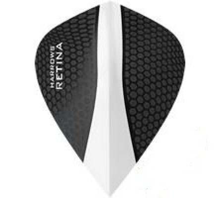 Lot de 3 ailettes de fléchette Kite Harrows Retina Clear 0179