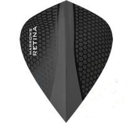 Lot de 3 ailettes de fléchette Kite Harrows Retina Noir 0180