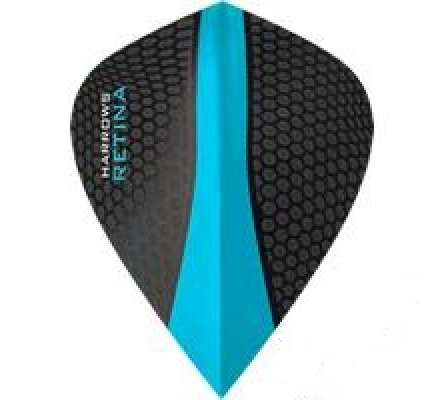 Lot de 3 ailettes de fléchette Kite Harrows Retina Bleu 0183